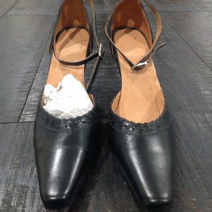 Black Leather Heels